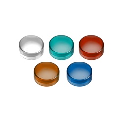 Testa lampada spia Ø22 - circolare - 5 colori - gemme lisce- per LED universale