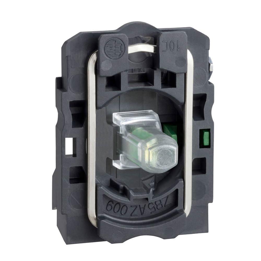 Corpo per pulsante luminoso Ø22 - LED universale 1NO - 24vac/dc