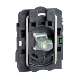 Corpo per pulsante luminoso Ø22 - LED universale 1NO