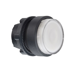 Testa pulsante luminoso Ø22 - bianco- per LED universale