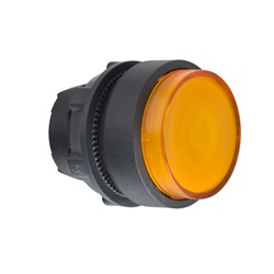 Testa pulsante luminoso Ø22 - arancione- per LED universale
