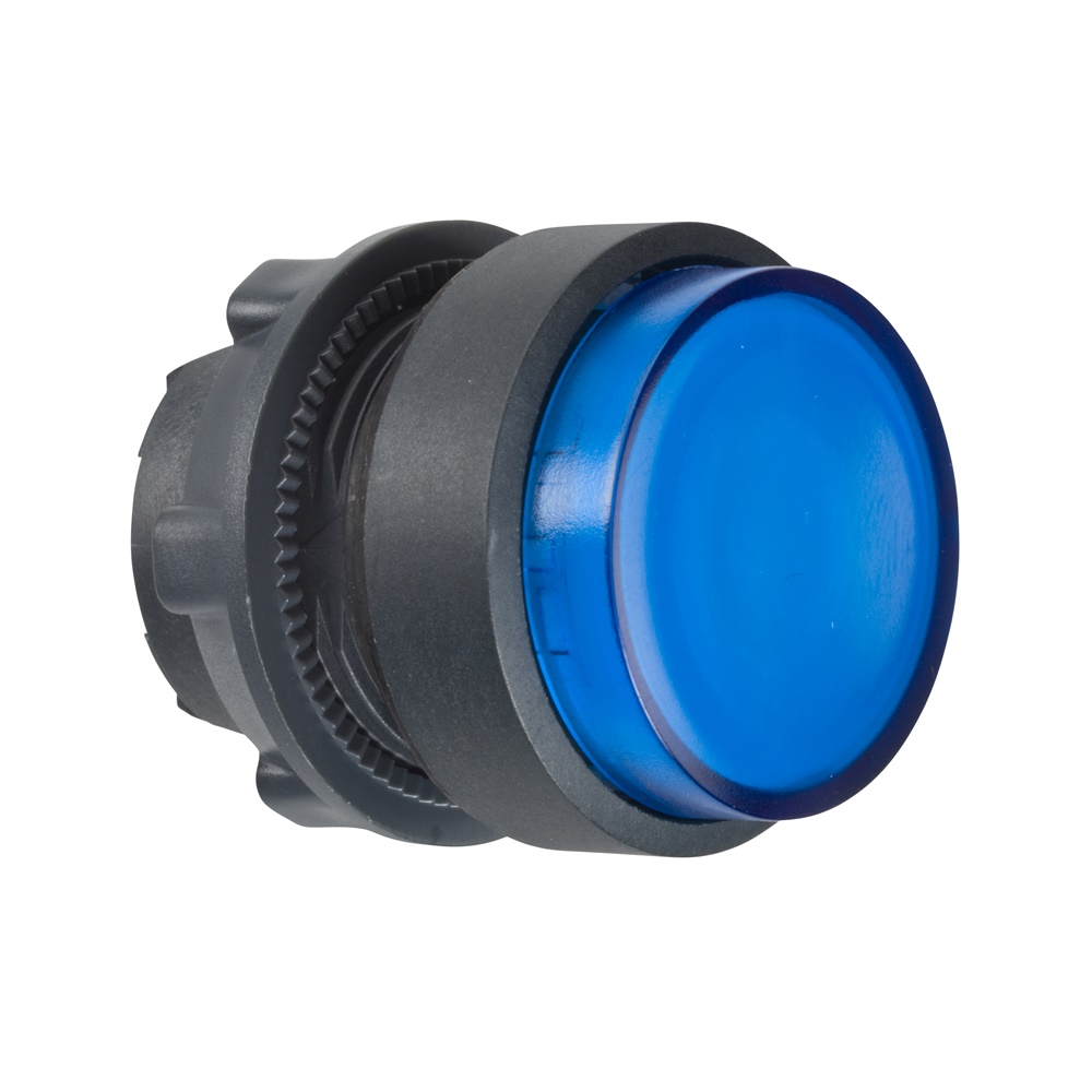 Testa pulsante luminoso Ø22 - blu- per LED universale