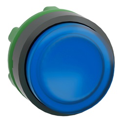 Testa pulsante luminoso Ø22 - blu- per LED universale