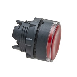 Testa pulsante luminoso Ø22 - rosso- per LED universale