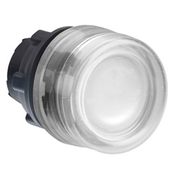 Testa pulsante luminoso Ø22 - bianco- per LED universale