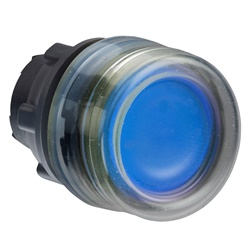 Testa pulsante luminoso Ø22 - blu- per LED universale