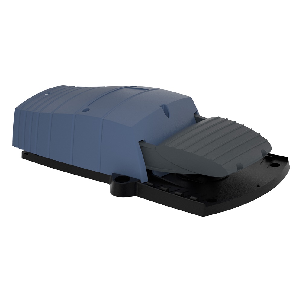 Interruttore a pedale singolo XPE-B senza protezione plastica blu 1NC+1NO