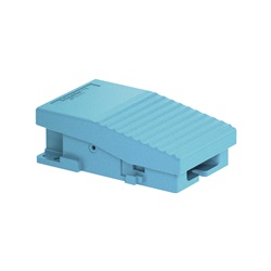 Interruttore a pedale singolo XPE-M - senza protezione metallo blu - 1NC+1NO