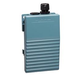 Interruttore a pedale singolo - IP66 - senza protezione - met. blu - 2 nc+2 no
