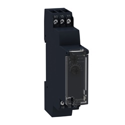 Relè temporizzato RIT ECC. - 1 S..100 H - 24..240V AC - 1 NC/NO
