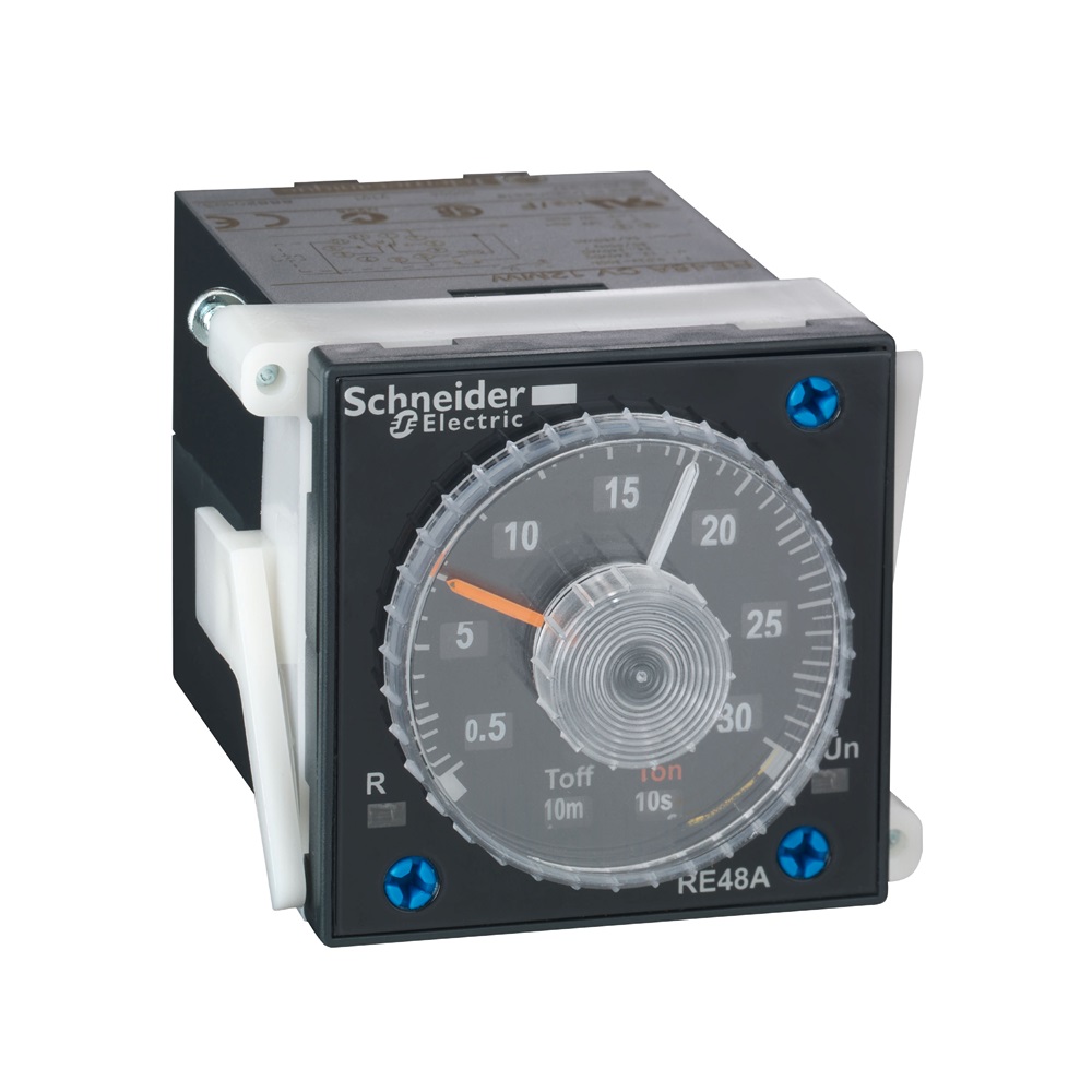 Relè lampeggiante asimmetrico - 0,02 S..300 H - 24..240 VAC - 2 NC/NO