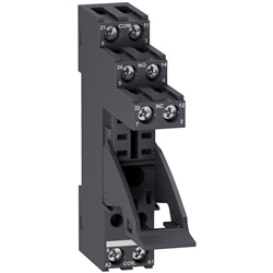 Base relè RGZ - 2 contatti separati - 5 A - 250V - connettore a vite