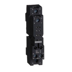 Base RXZ - contatto misto - 16 A - < 250V - term. a vite - per relè RXM1