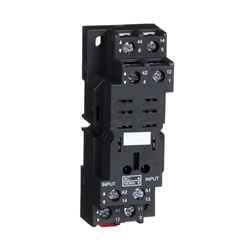 Base RPZ - contatto misto - 16 A - < 250V - term. a vite - per relè RXM2
