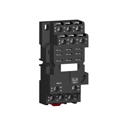 Base RPZ - contatto misto - 16 A - < 250V - term. a vite - per relè RXM3