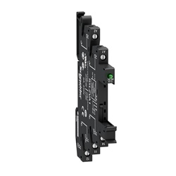 Base relè a vite con led e circuito di protezione, 12-24 V