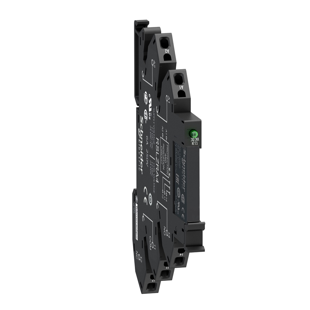Relè interfaccia SLIM - Harmony RSL - 1 NC/NO - 24 VDC - 6 A - con led