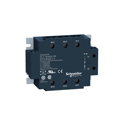 Relè statico trifase Harmony,50 A,montaggio a pannello,commutazione zero tensione,interfaccia termica,ingresso da 4 a 32 VDC, uscita da 42 a 660 VAC