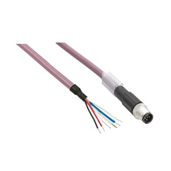 Cavo alimentazione IN- dritto - connettore femmina M8 - 3 m