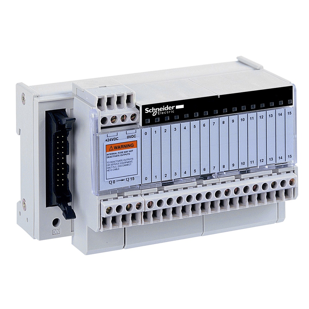 Sottobase - Relè di output a stato solido saldato ABE7 - 16 output - 0,5 A