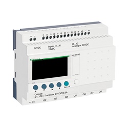 Smart relay 20 I/O 24VDC orologio display
