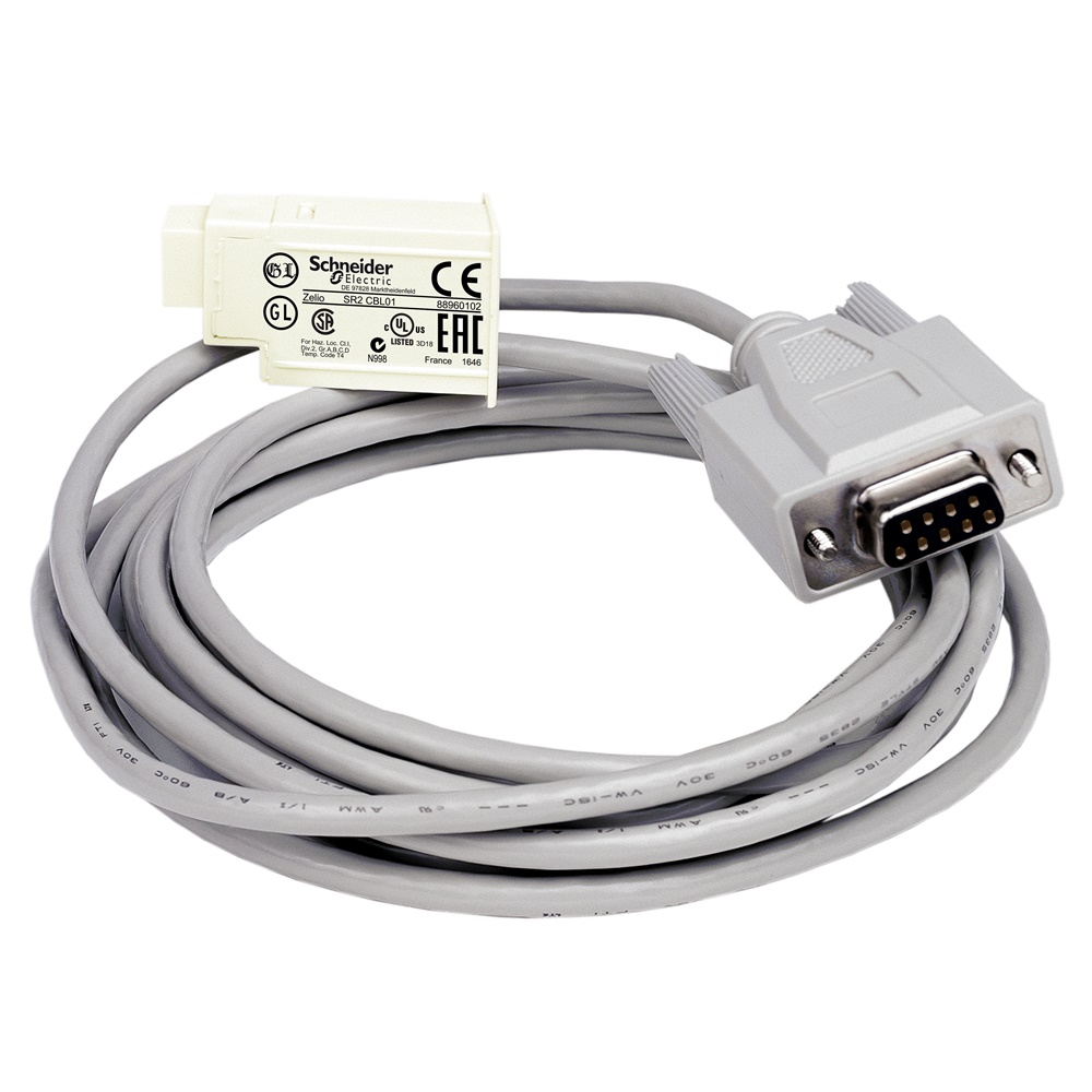Cavo di connessione PC SUB-D a 9 pin - Per Smart relay Zelio Logic - 3 m