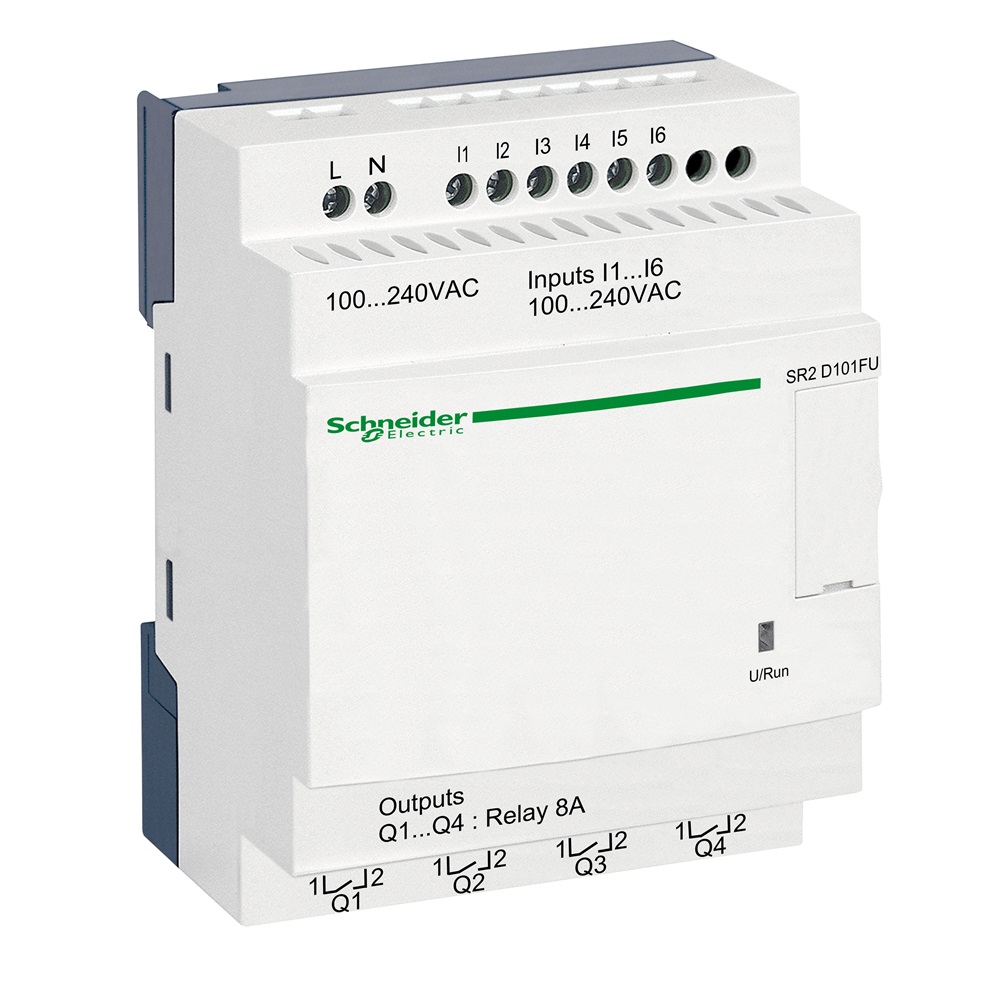 Smart relay comp. Zelio Logic - 10 I/O - 100..240 V CA - S/orologio - S/display