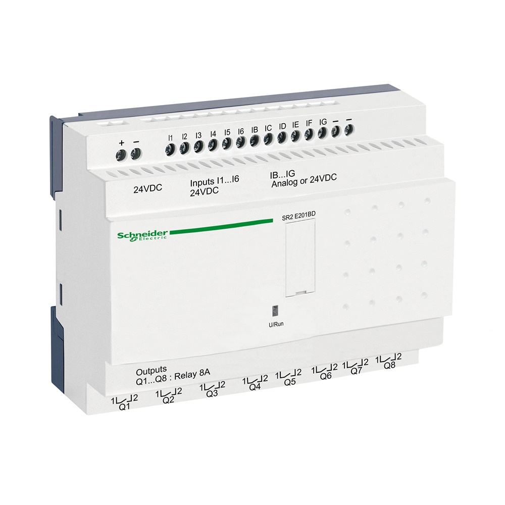 Smart relay 20 I/O 24VDC orologio no display