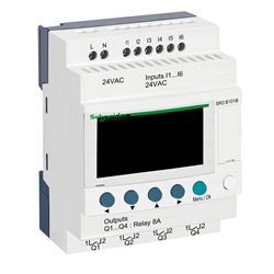 Smart relay modulare Zelio Logic - 10 I/O - 24 V CA - Orologio - Display