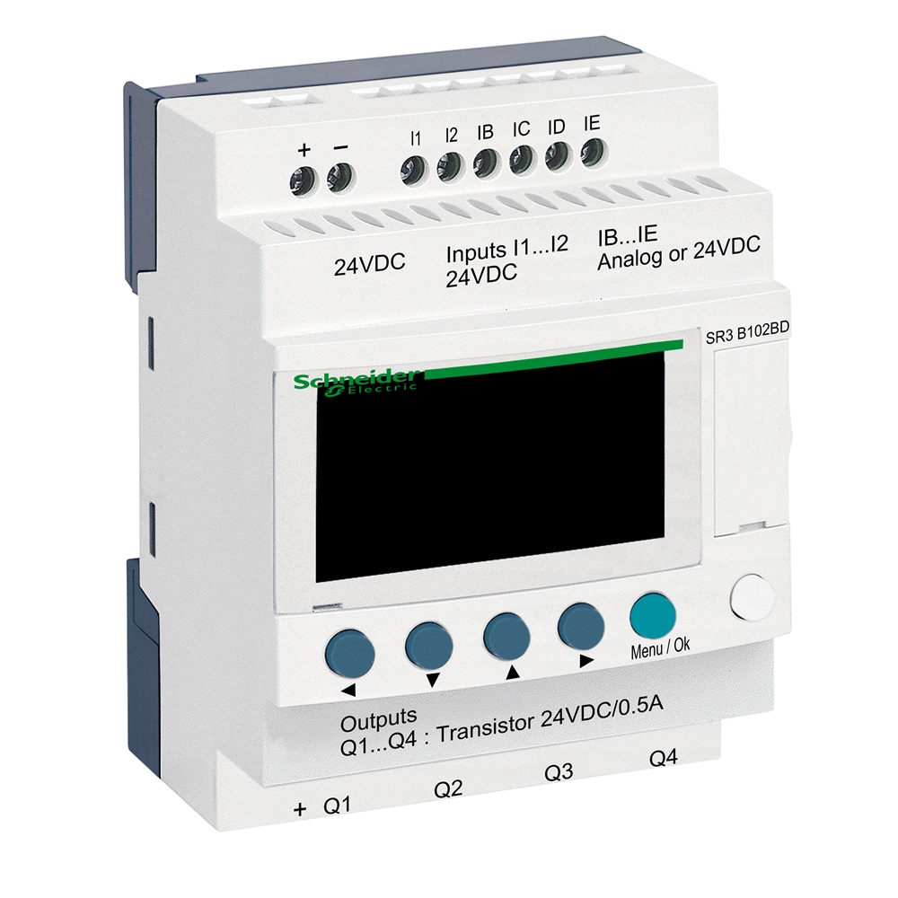 Smart relay modulare 10 I/O 24VDC orologio