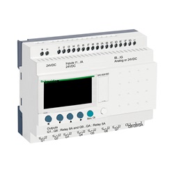 Smart relay modulare Zelio Logic - 26 I/O - 24 V CC - Orologio - Display