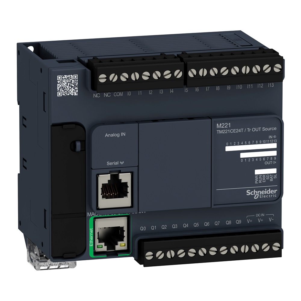 Controllore M221 24 I/O transistor PNP, Ethernet