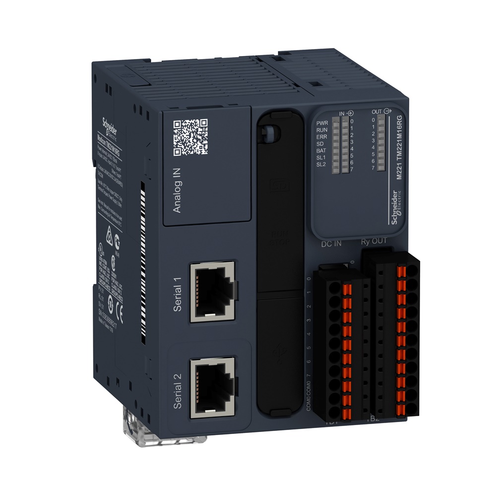 Controllore 8IN 8OUT relè molla 24VDC M221