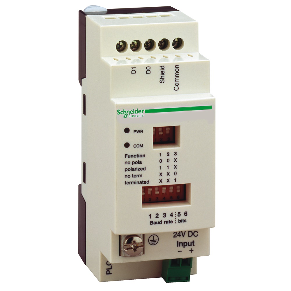 Scatola disolamento der. conn. Ser. - Per PLC Twido - Mors. a vite - 2 RJ45