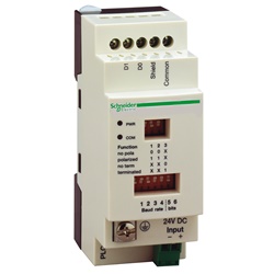 Scatola disolamento der. conn. Ser. - Per PLC Twido - Mors. a vite - 2 RJ45