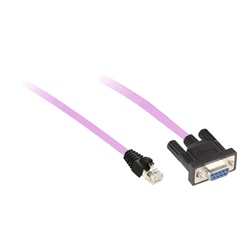 Cavo preassemblato CANopen -per bus CANopen - 0,5 m - 1 RJ45, 1 fem. SUB-D 9