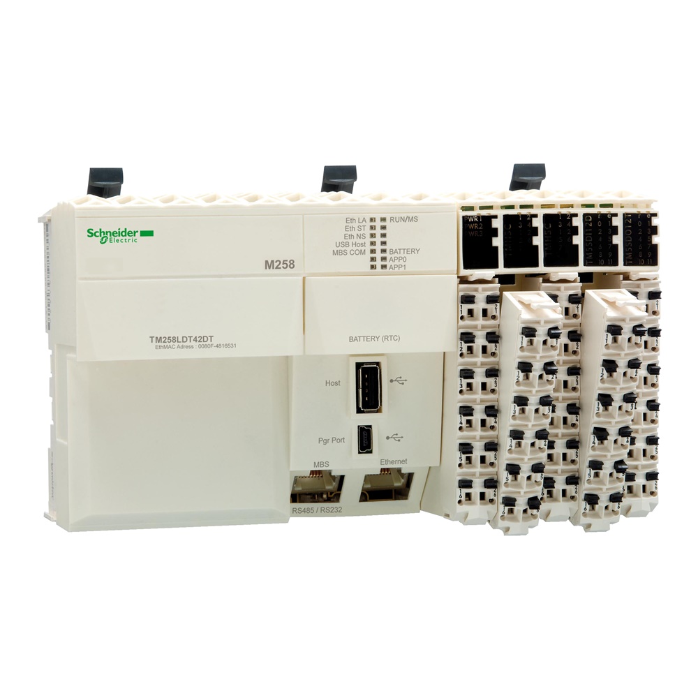 Base compatta 42 I/O 24VDC Ethernet CANopen M258