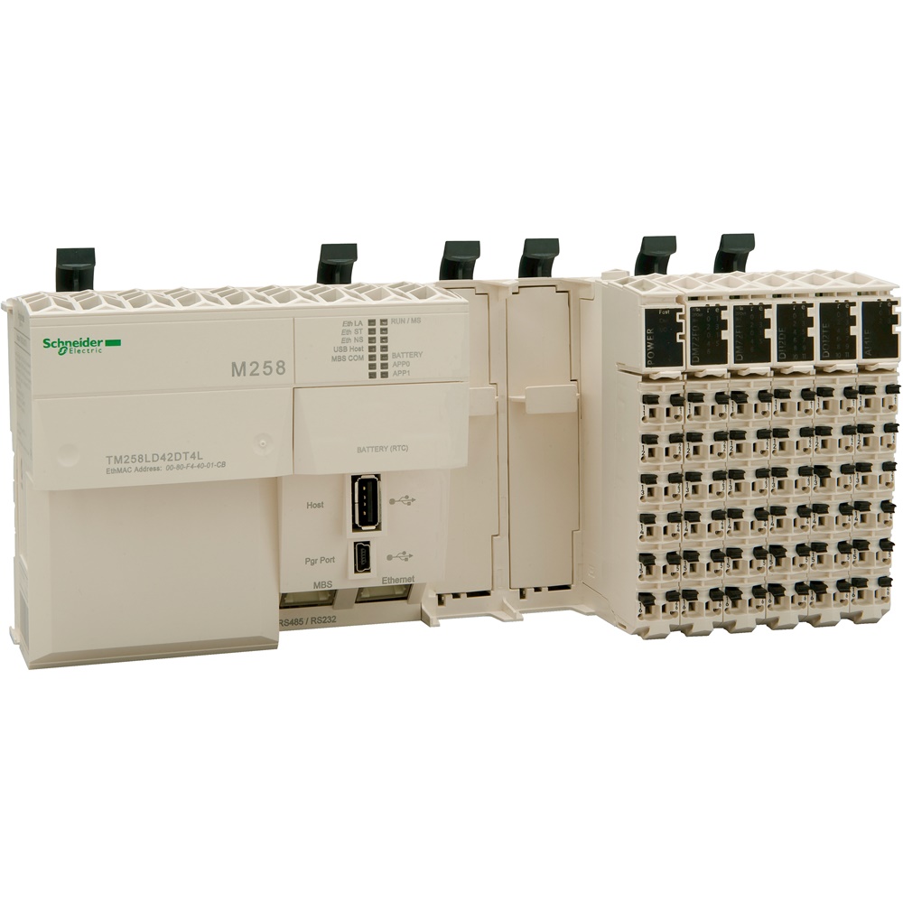 Base compatta 42+4 I/O 24VDC 2xPCI M258