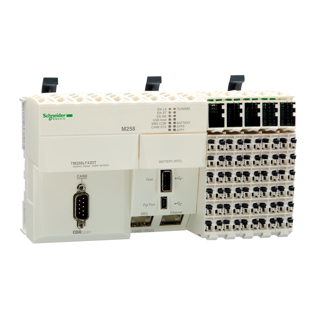 Base compatta 42 I/O 24VDC CANopen M258