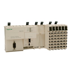 Base compatta 42+4 I/O 24VDC CANopen 2xPCI M258