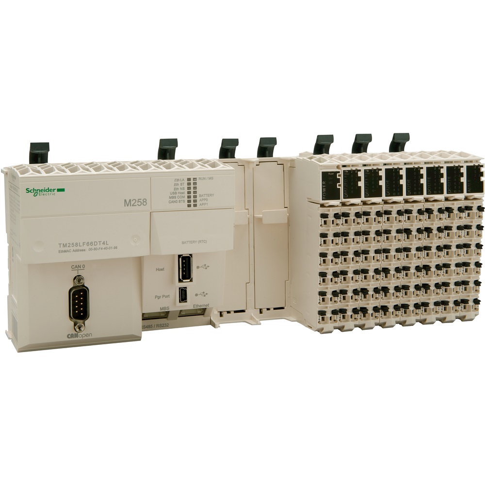 Base compatta 66+4 I/O 24VDC 2xPCI M258