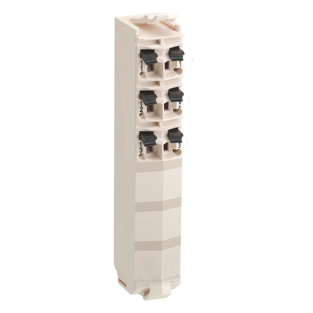 Morsettiera - 6 contatti - bianco - 1 pz