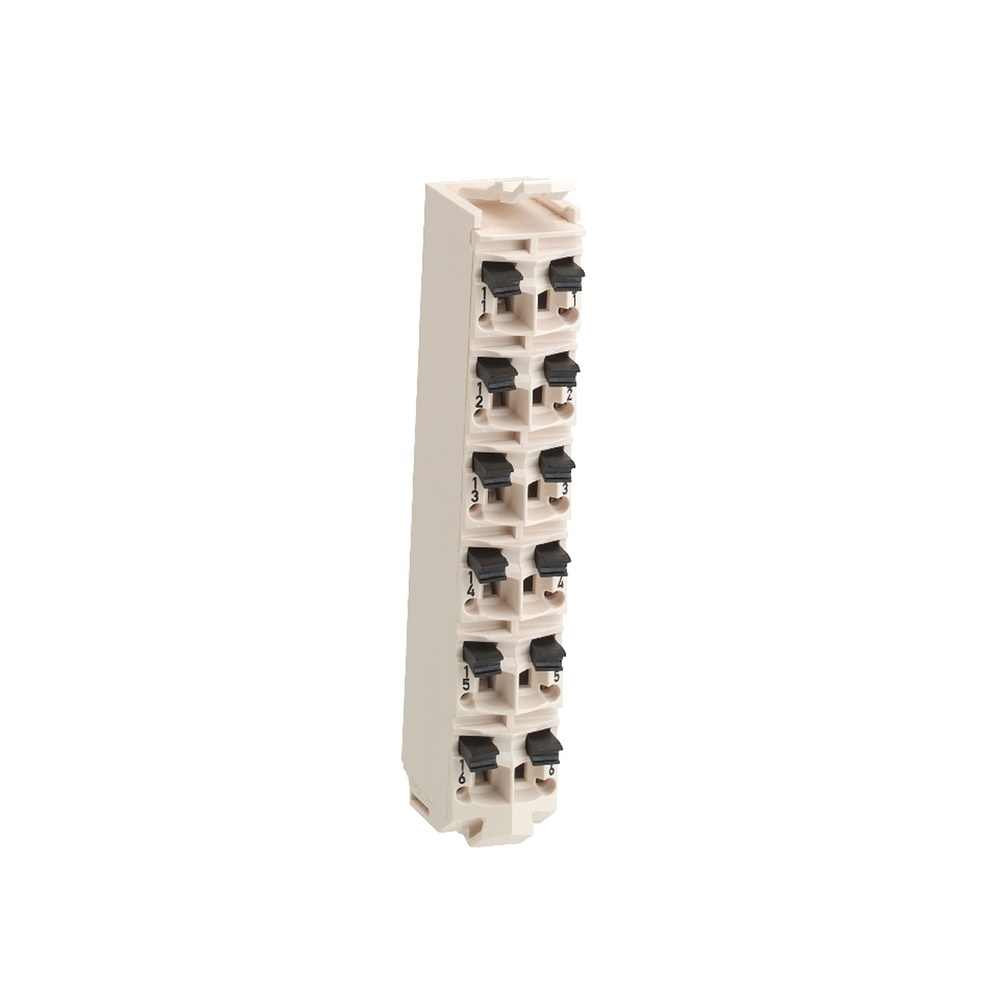 Morsettiera - 12 contatti - bianco - 1 pz