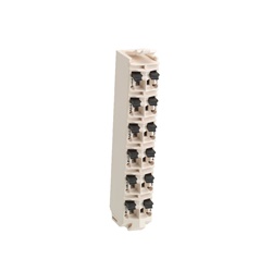 Morsettiera - 12 contatti - bianco - 1 pz