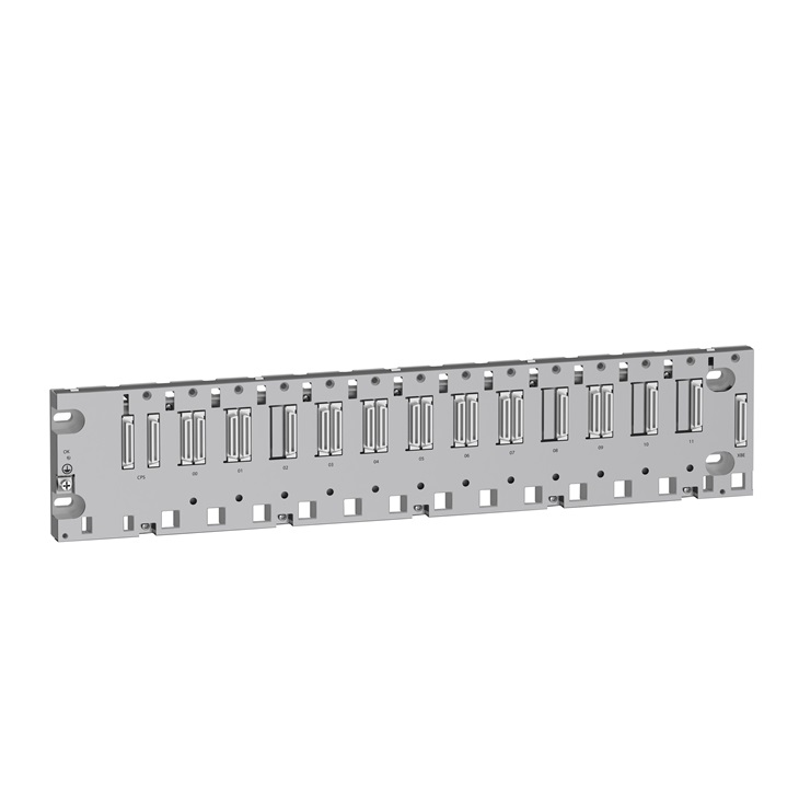 Backplane ethernet Rack X80 12 Slot per guida DIN