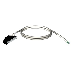 Set cablaggio - connettore 40 vie - fili liberi su 1 estr. - Per M340 I/O - 3 m