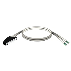 Set cablaggio - connettore 40 vie - fili liberi su 2 estr. - Per M340 I/O - 3 m
