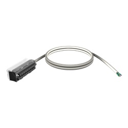 Set cablaggio - connettore 20 vie - fili liberi su 1 estr. - Per M340 I/O - 3 m