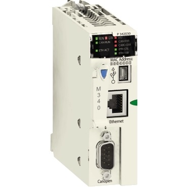 Modulo processore M340 - max 1024 I/O discreti + 256 I/O analogici - CANOpen