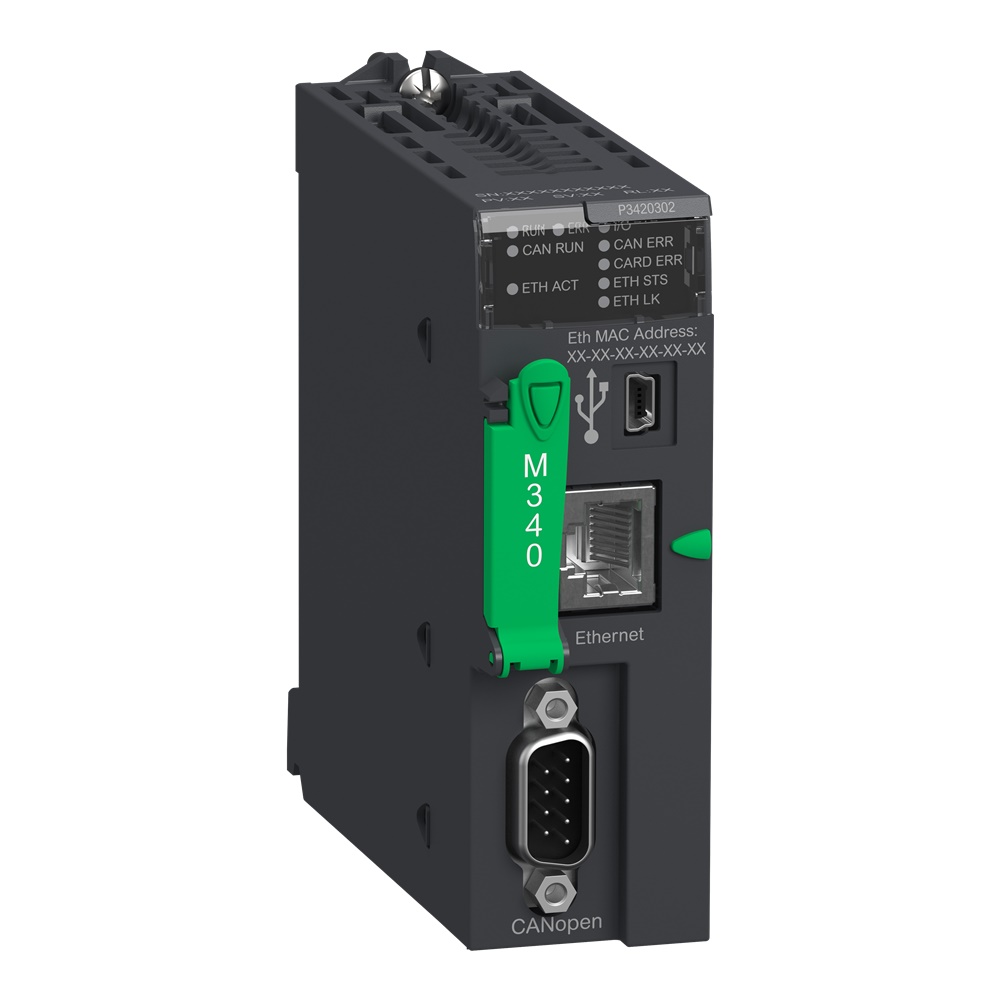 Processore M340 max 1024 I/O digitali 256 analogici CANopen
